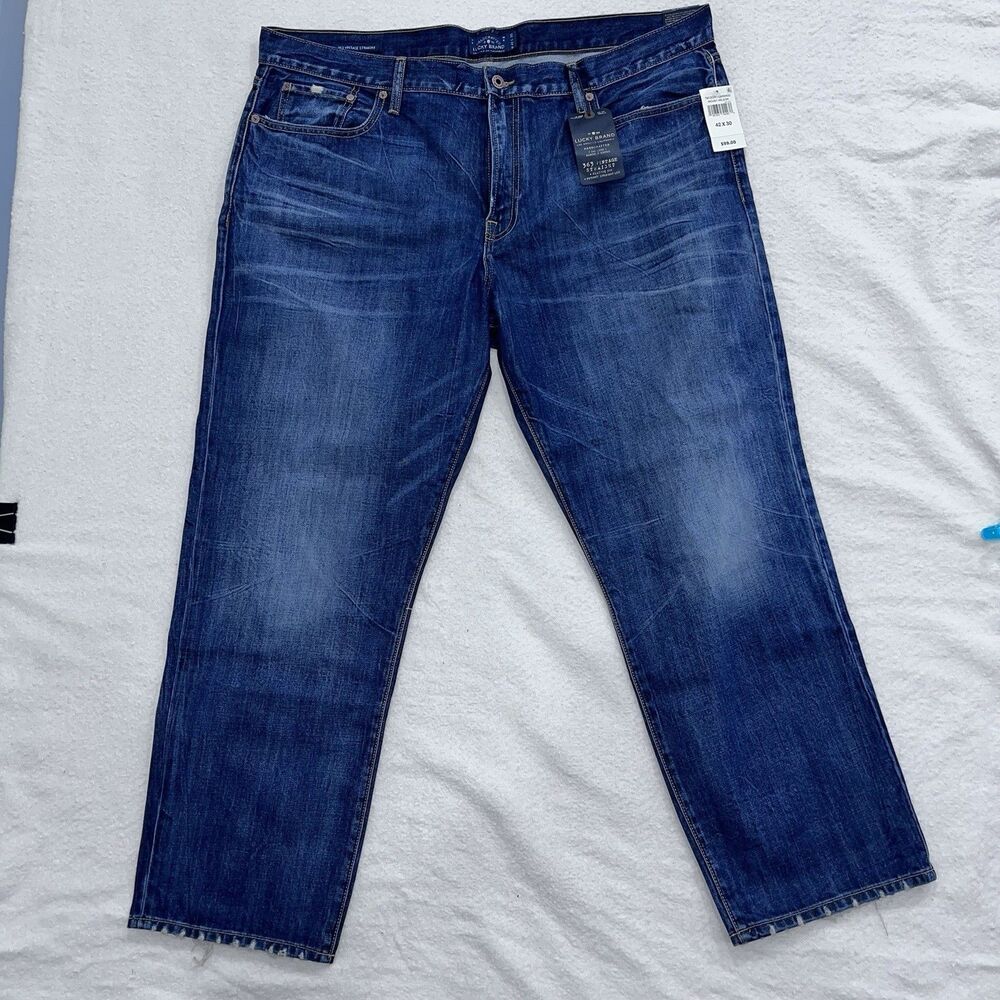 Lucky Brand Men’s Jeans 42x30 363 Vintage Straight Flex Denim NEW WITH TAGS